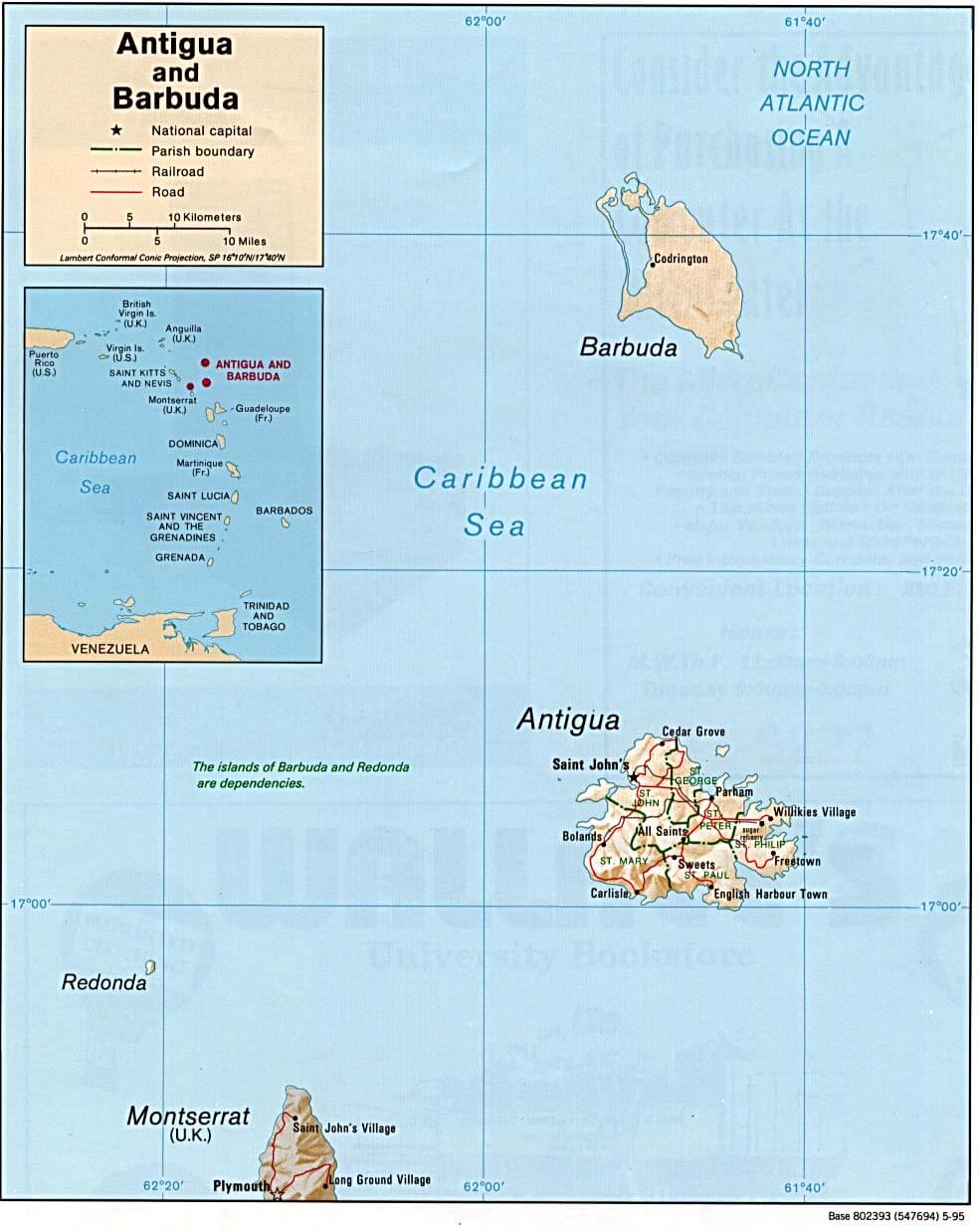 antigua barbuda karte